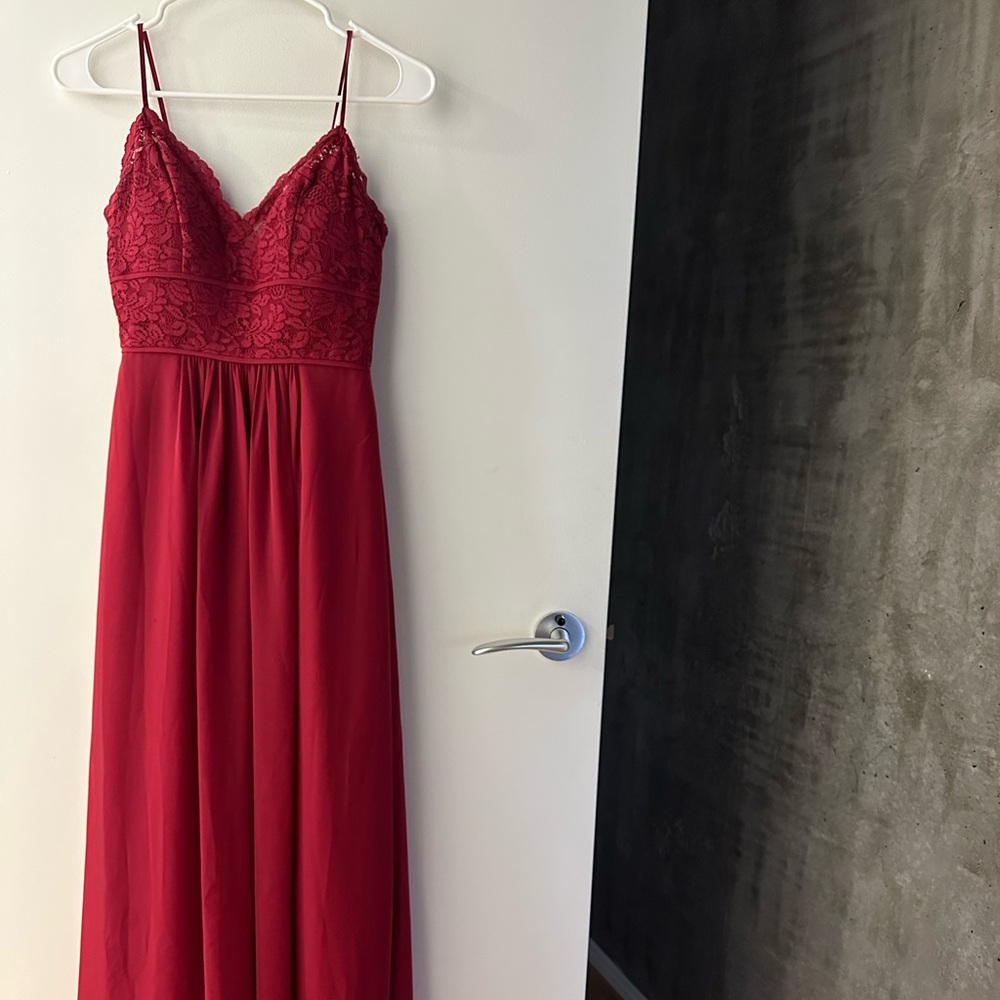 Red Burgundy Formal Dress
